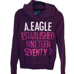 American Eagle Pullover Hoodie-Women's-Small